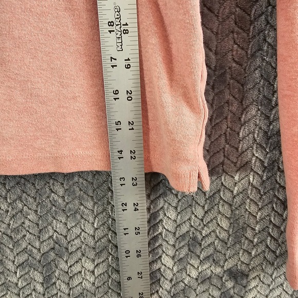 Lauren Ralph Lauren Pink Heathered Long‎ Sleeve Casual Shirt Top Women's Size L - Picture 4 of 7